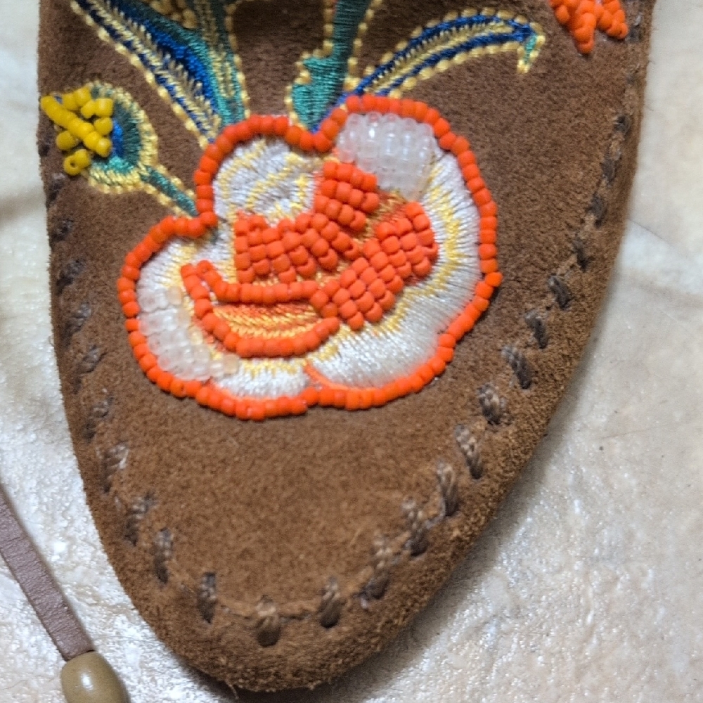 Tory Burch Huntington Fringe Embroidered Brown Suede Women's Shoes Booties - Picture 9 of 10